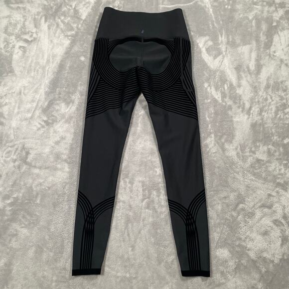 Fanka Leggings XS Black Body Sculpt 7/8 Compression Smoothing Running Workout - Picture 2 of 10